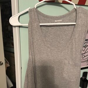 Old Navy Gray Sleeveless Tank Top